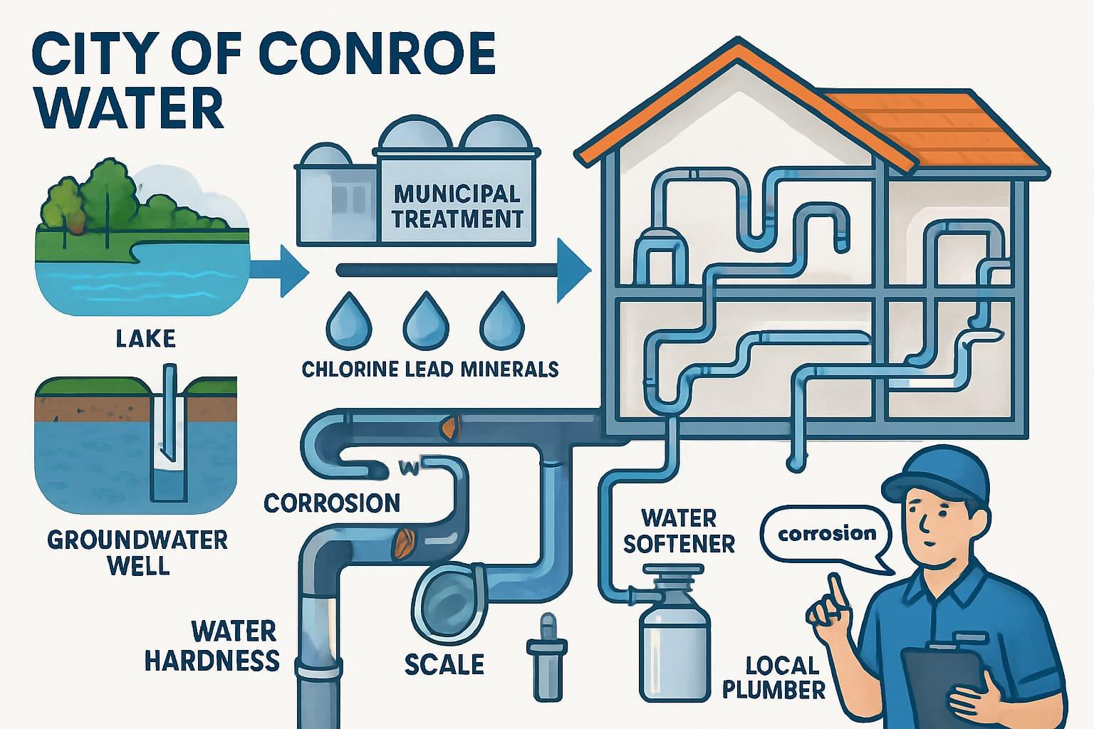 Understanding Conroe's Water Quality and Plumbing Challenges