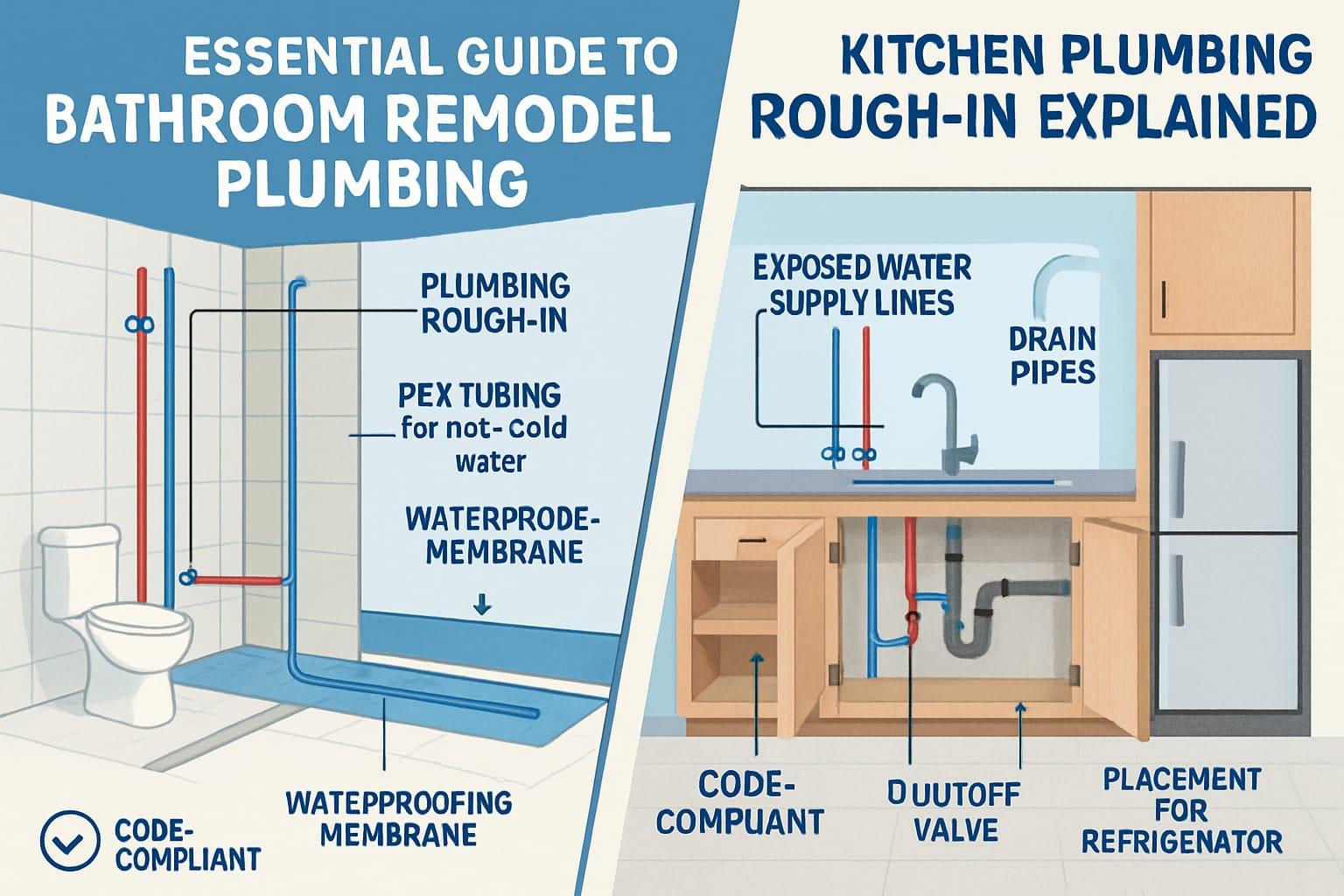 Mastering Plumbing in Bathroom and Kitchen Remodels