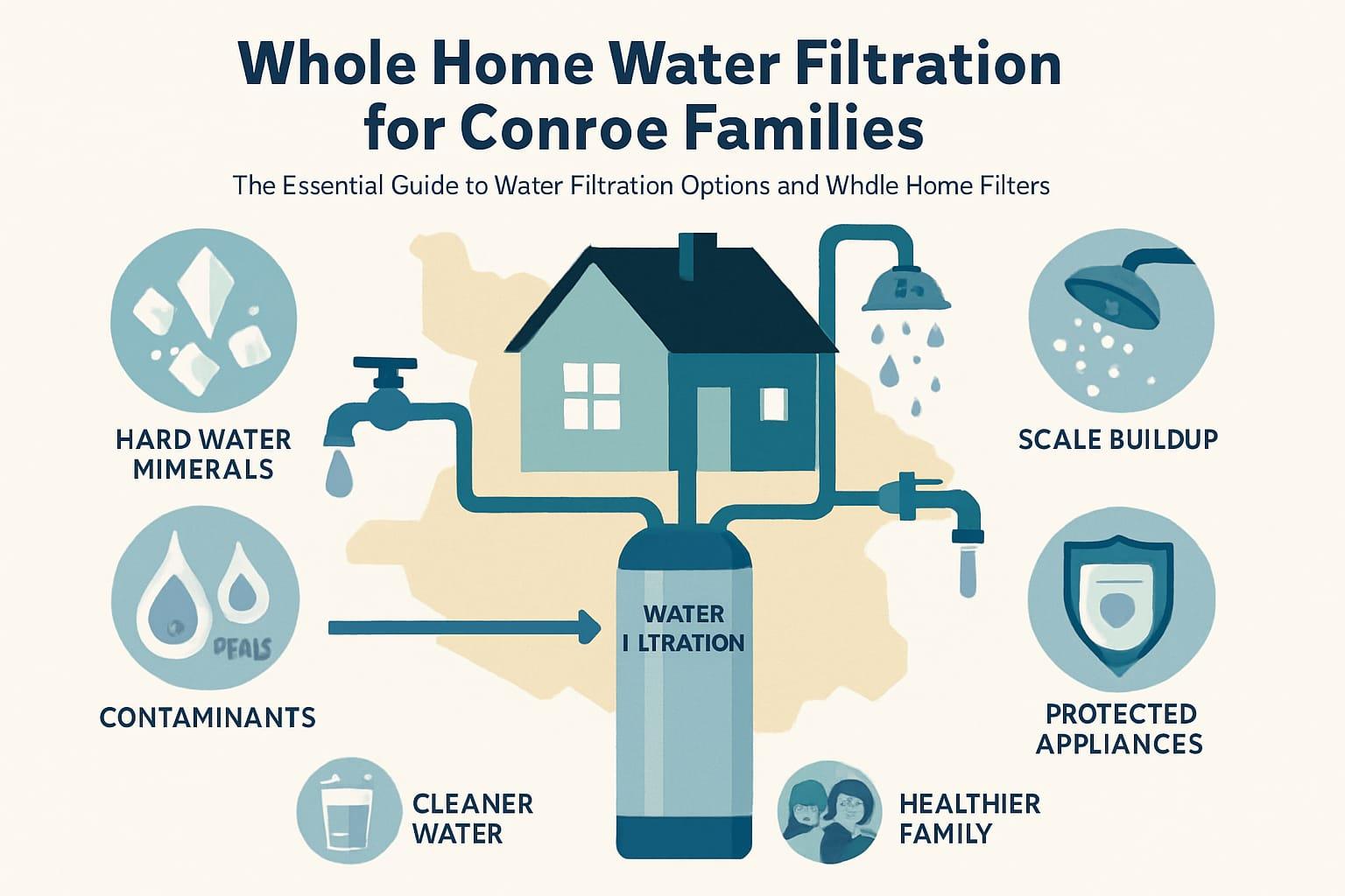 Whole Home Water Filtration for Conroe Families